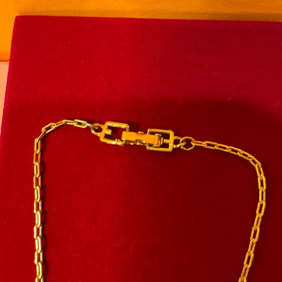Givenchy Gold Chain Necklace with Logo Pendant - Picture 13 of 13